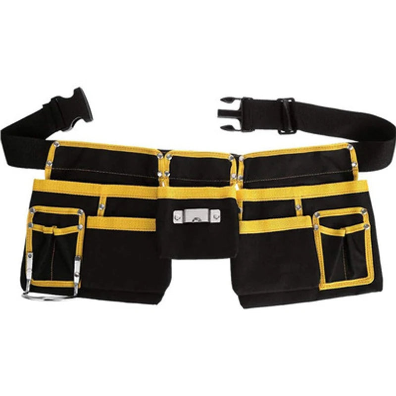 Oxford Cloth Pocket Tool Pouch Hand Tools Organizer Adjustable Belt Waist Pocket Quick Release Buckle Heavy-Duty for Woodworkers