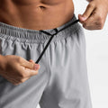Men Gym Wear Fitness Sports  Breathable Short Workout Mens Training  Drawstring Athletic Running Shorts