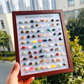 New Arrival Natural Crystal Gemstone Rock Specimens 80 Kind Mixed Chakras Tumble Stone Set Box for Home Decoration and Gifts