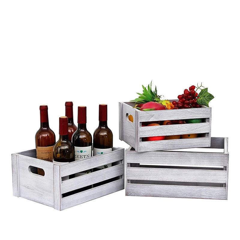 Vintage Rustic Wood Beer Storage Crate Cheap Wooden Fruit & Vegetable Crates for Wall Signs & Display Boxes for Sale