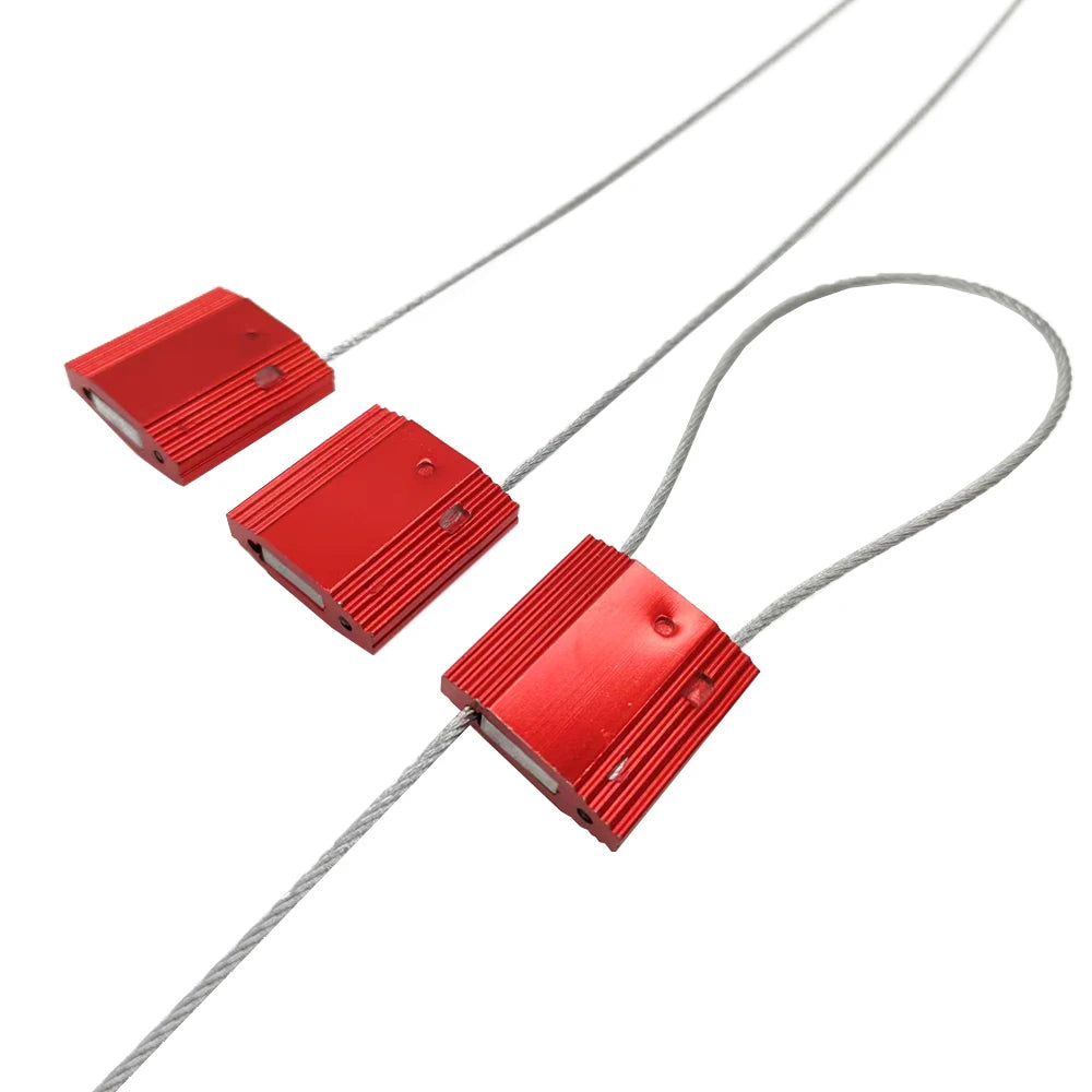 ZL-S014 Hot Sell Tamper Proof Pull Tight Customs Steel Body Aluminum Security Cable Seal Steel Cable Seals