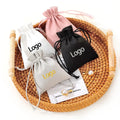 Custom Logo Printed Microfiber Velvet Drawstring Jewelry Bag Suede Pouch for Premium Jewelry Container