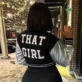 2023 Hot Fall Baseball Short Jacket Women'S Fashion Letter Embroidery Varsity Jacket Street Female Cropped Coat Jacket for Women