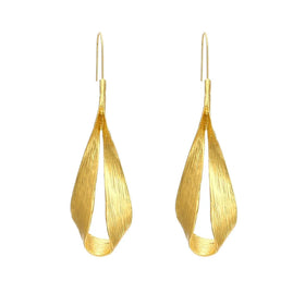 Retro Fashion Water Drop Leaves Ear Hoop Spring and Summer Serial Daily Wear Metal High Quality Ears Pendent for Jewelry