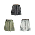 Heavyweight Cotton Short Sweatpants Drawstring Loose Solid Vintage Blank Men's 5 Inch Inseam Acid Wash Shorts
