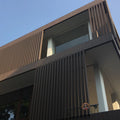 Outdoor Trendy Slatted WPC Wood Plastic Composite Wall Cladding Wall XF-D443