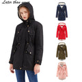 Luxury Women's Longline Parka Coat Winter Warm Outerwear Insulated Trim and Sherpa Lining Hooded Puffer Jacket