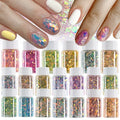 20ml Holographic Mermaid Chunky Glitter Nail Sequins Shiny Aurora Mixed Hexagon Powder DIY Nail Art Decoration Accessories