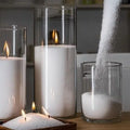 Natural Pearl Wax Sand DIY Set Handmade Unscented Continuous Burning Candles Wedding Flower-Designed Diwali Father's Day