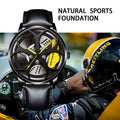 BORUSE Factory Direct Mens Premium Leather Business Quartz Hub Watch Waterproof Luminous Hands Men Wristwatch Relogio Masculino