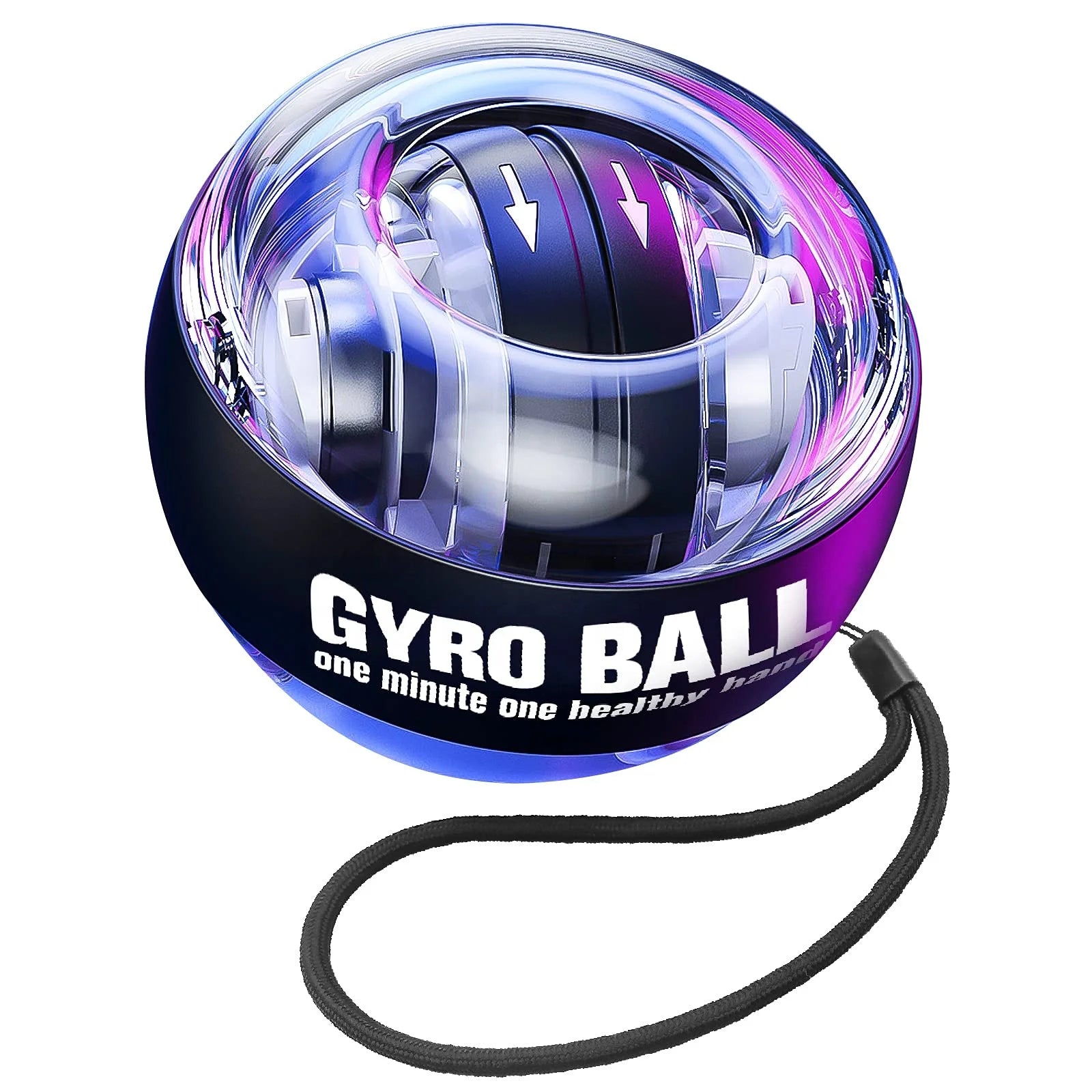Custom Wrist Trainer Gyro Ball for Home Use Power Hand Ball Muscle Relax Trainer Auto Start Force Ball Muscle Wrist Exerciser