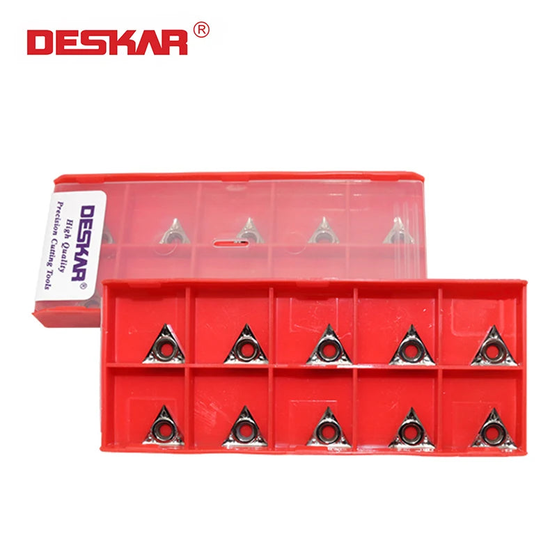 DESKAR CNC Lathe Turning Tools Carbide Inserts for Aluminum Machining Special Blade TCGT110202 110204 110208-AL K10 OEM