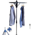 Portable Plastic Hanger Metal Clothes Hanger tripod Style Clothes Drying Rack / Indoor Bedroom /livingroom