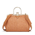 Classic Hollow Embossed Pu Leather Messenger Bag Handbags Vintage Women's Evening Clutch Satchel Purse Tote