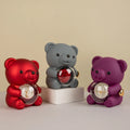 New Product Wholesale Valentine's Day Rotating Bear Rose Eternal Flower Gift Box Rotating Rose Romantic Packaging Gift