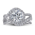 Stylish Luxury ZIRCON Sterling Silver Adjustable Letter Ring