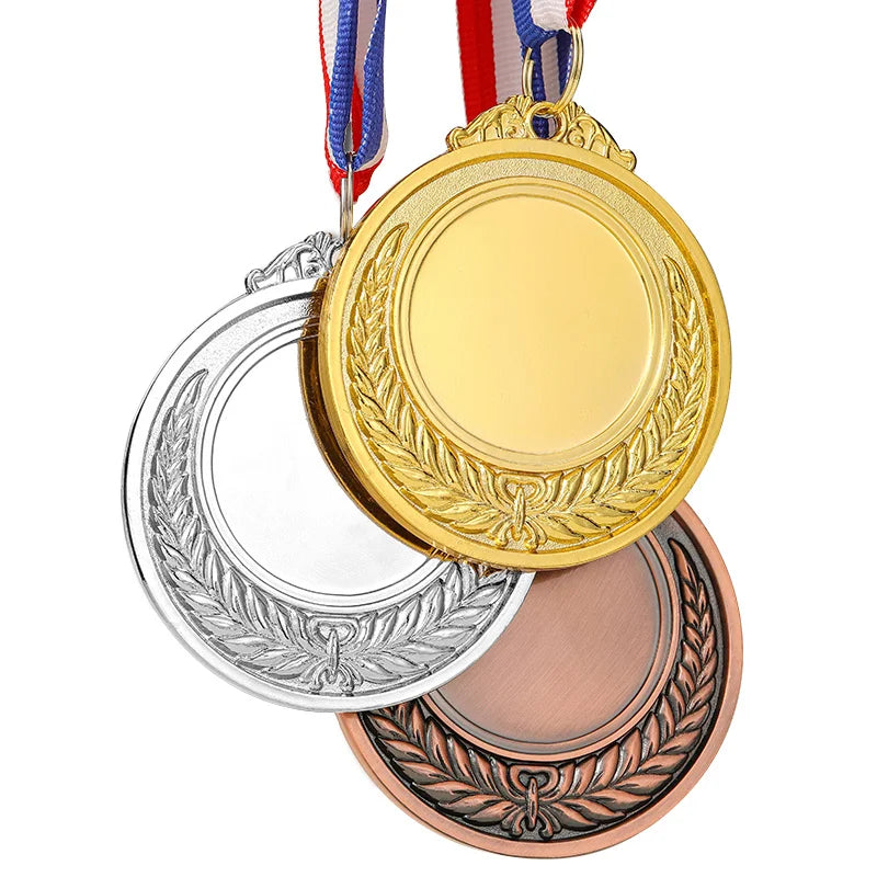 Cheap Metal Sports Trophy Medal Gold Silver Australian Custom 4 Color Printing Casting Souvenir Sport Award Medals