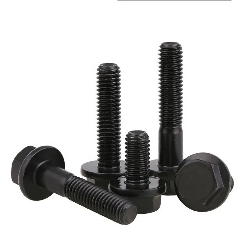 China Factory DIN6921 Grade 12.9 Grade 10.9 High Strength Full Thread Half Thread Hex Flange Bolt for Car Manufacture