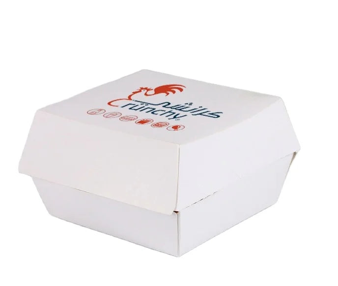 Food Grade Custom logo Burger Box Fast Food Box Take Away French Fries Packaging