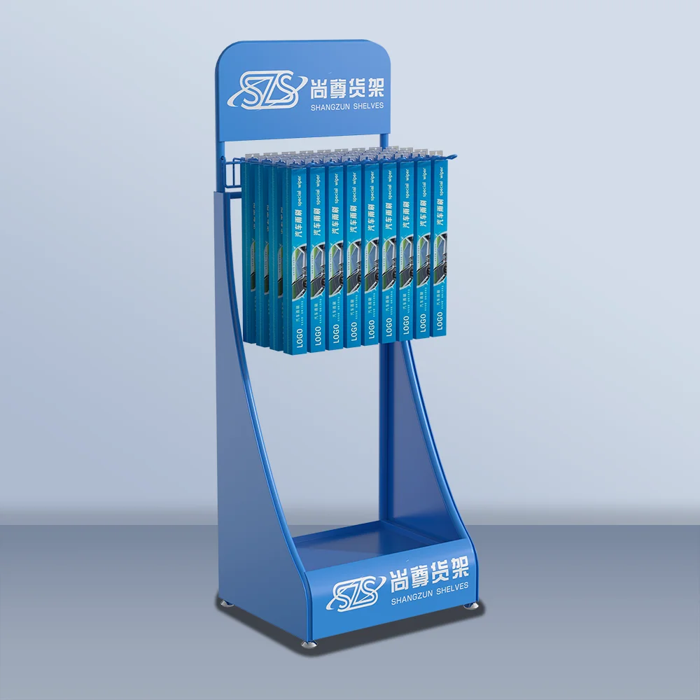 Metal Material Display Stand Retail Store Metal Wire Display Stand Car Wiper Display Stand Rack