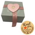 Factory Cheap Price Cowhide Roll Packaging Holiday Thank-you Decorative Vinyl Sticker for Gift Box