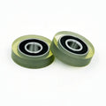Customize Polyurethane Roller PU69620-5 696RS Rubber Coated Deep groove Ball Bearing 6x20x6mm Used for Door and windows Pu Wheel