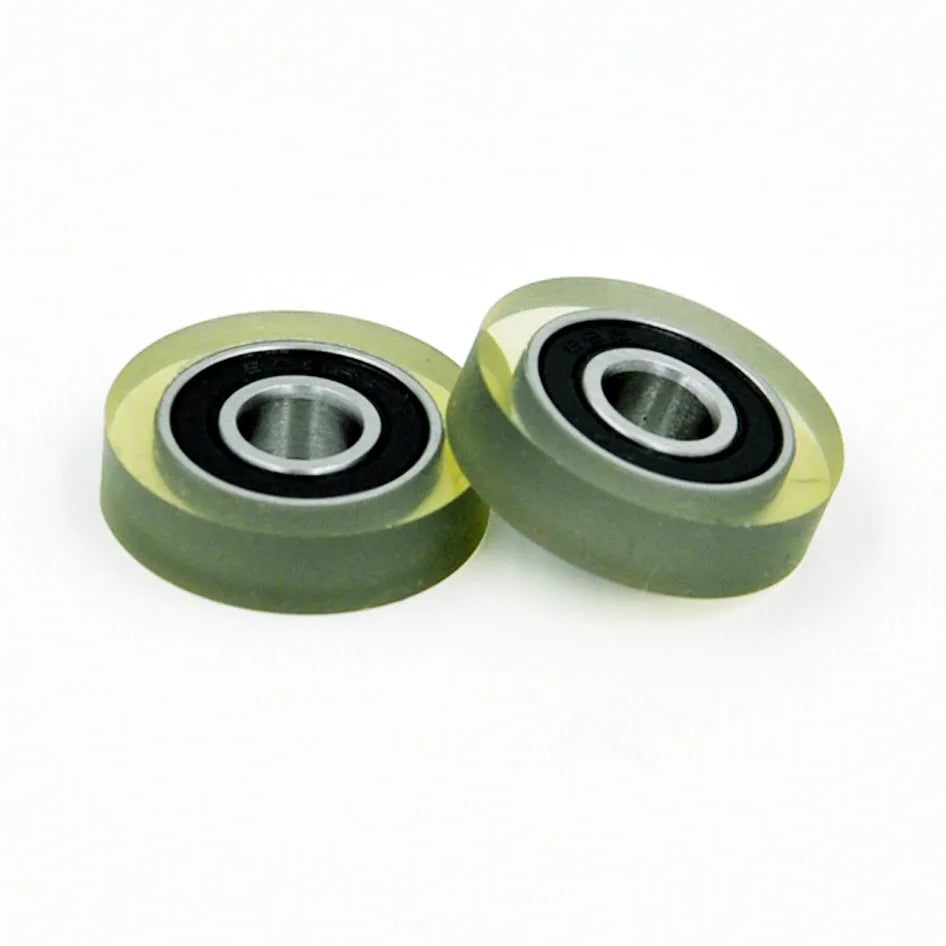 Customize Polyurethane Roller PU69620-5 696RS Rubber Coated Deep groove Ball Bearing 6x20x6mm Used for Door and windows Pu Wheel