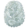 Natural Myanmar a Cargo Jade Zodiac Dragon Brand Jade Pendant Ice Species Pendant Jewelry Men and Women Jade Pendant