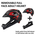 Detachable Child Kids Full Face MTB Downhill Helmets Children's Dirt Bike Helmet Kids Bicycle Riding Helmet