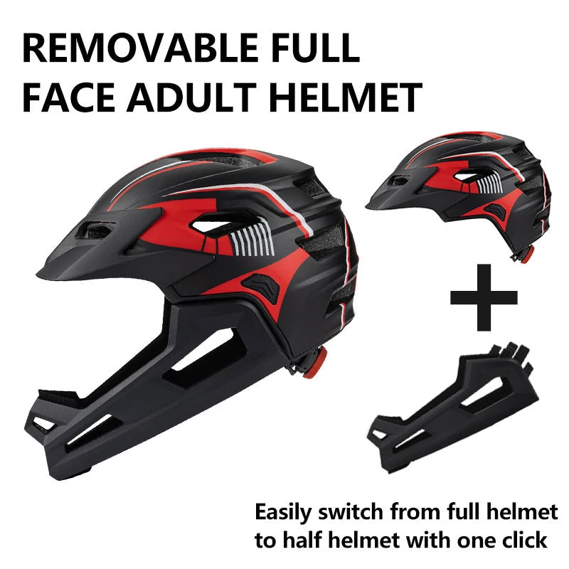 Detachable Child Kids Full Face MTB Downhill Helmets Children's Dirt Bike Helmet Kids Bicycle Riding Helmet