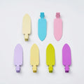 GENYA Girls Multi Color Hair Clips Candy Color Metal Hair Accessories Electroplated Traceless Makeup Hairpins