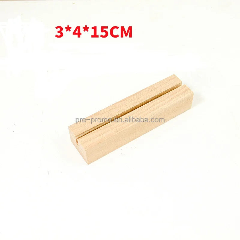 Wholesale Custom Personalized Wedding Display Card Holder DIY Beech Wood Card Holder