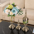 2026 Hot Sale Amber Crystal Glass  Cone Shaped Table Bud Flower Vase for Home Wedding Centerpiece