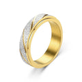 New Simple and Rotatable Decompression Niche Frosted Ring Hot Selling Men's and Women's Jewelry