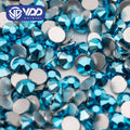 VDD 177 Metallic Aqua SS4-SS30 Glass Rhinestones Crystal Flatback Glitter Strass Bright Stones DIY Crafts Nail Art Accessories