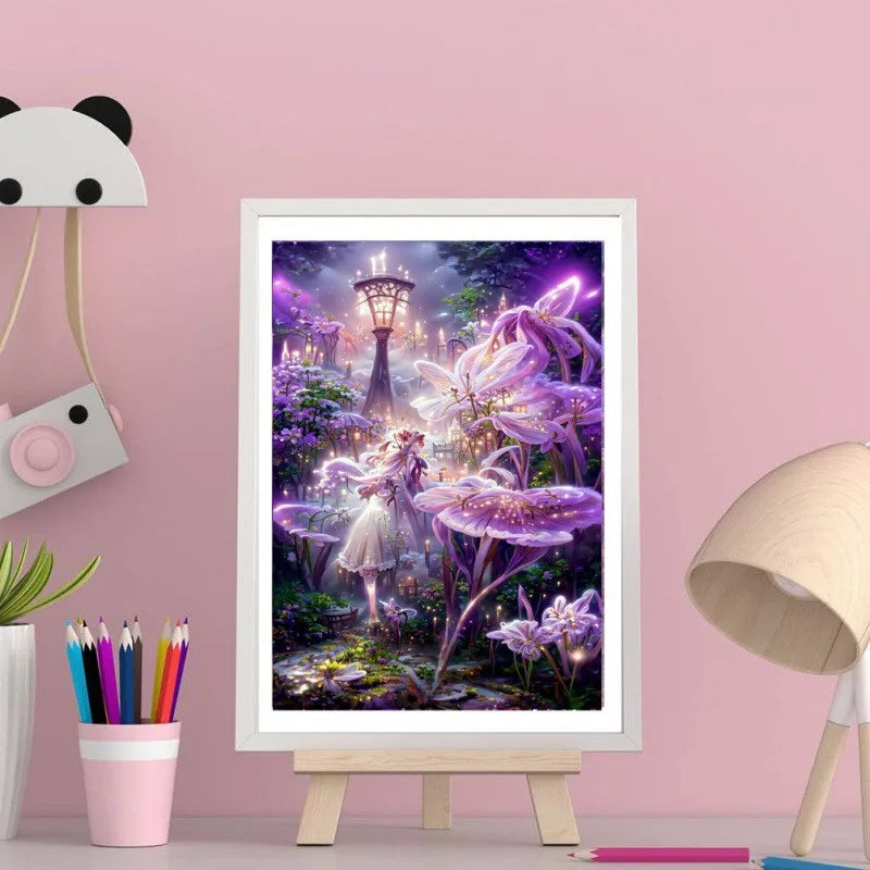 Modern 5D DIY Diamond Sticker Set Handpainted Landscape Dream Flower Square Full Diamond Painting craft supplies