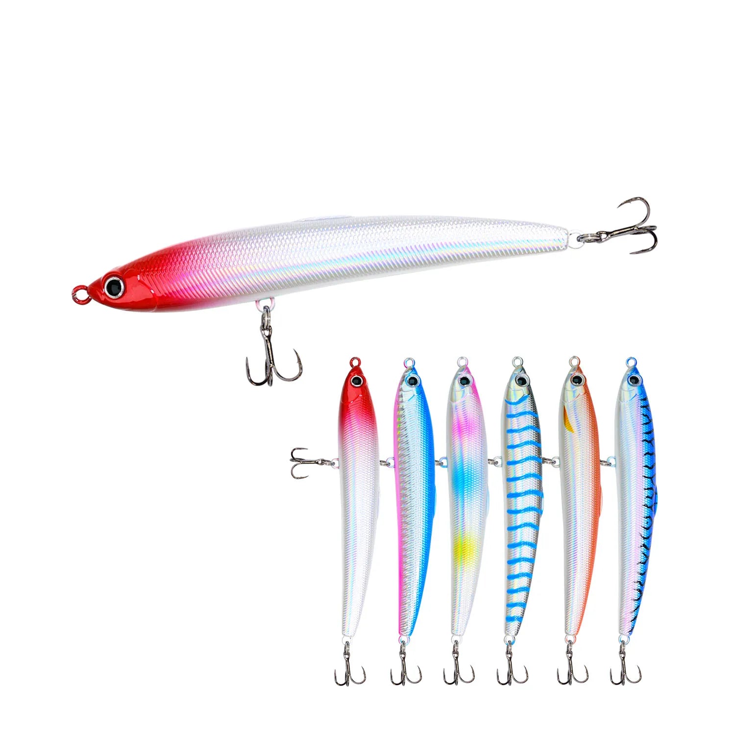 Factory ABS Sinking Pencil 125mm 33g Plastic Fishing Lures Hard Bait  Minnow Pencil ABS Plastic Lure Stick Bait Sea Fishing