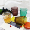 Wholesale Hot Selling Tabletop Diamond Tumbler Drinkware Multi Color Christmas Lead-Free Food Safe Dishwasher Safe Glass Cups