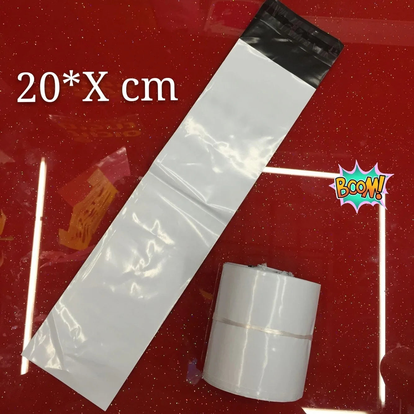 New Eco Friendly Small Long Size White Packaging Bags Poly Bubble Mailers Shipping Supplies Poly Mailer Bag for Yoga Mat