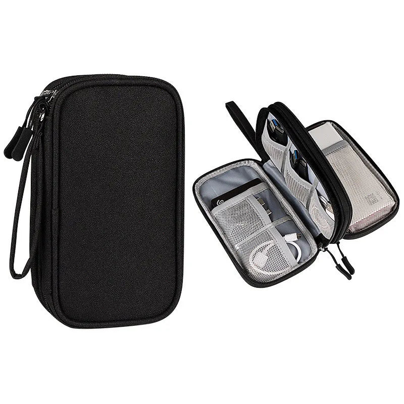 Travel Cable Bag Portable Digital Storage Pouch Charger Data Cable USB Bag Organizer Waterproof Electronic Accessory Storage Bag