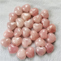 Wholesale Natural Healing Crystal Heart Hand Carved Rose Quartz Crystal Heart for Decoration