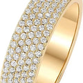 Women's Ring Handmade Classic Style Titanium Steel with Eternal Diamond Inlay Hot Selling Star Non-Fading Inlay