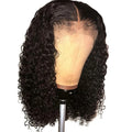 Virgin Brazilian Hair BOB Wig Short Bob Wigs for Black Human Hair Front Cheap Curly Lace Women 10"-16" Natural Black Swiss Lace