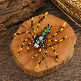 MT051042 Fashion Spider Brooch Women Alloy Enamel Brooch Jewelry