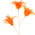 Artificial Decorative Flower Wire Peacock Stem Feather Floral Pick for Floral Arrangement Home Wedding Party Vase Holiday Decor