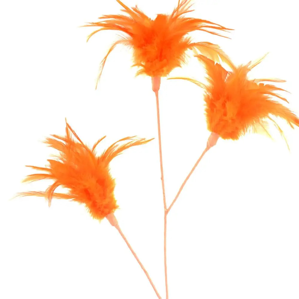 Artificial Decorative Flower Wire Peacock Stem Feather Floral Pick for Floral Arrangement Home Wedding Party Vase Holiday Decor