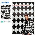 Ready Stock Leather Manufacturers Customized Diamond Pattern Digital Print Leather Printed Faux Leather