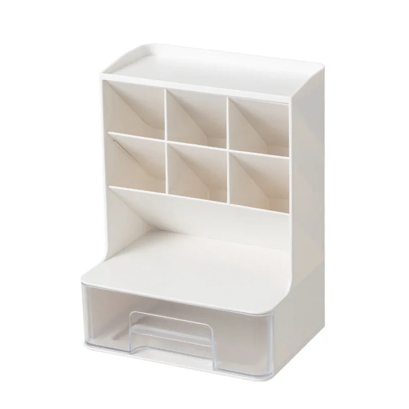 Plastic Acrylic Cute Pen Stand Holders Storage Organizer Multi-Functional Pencil Pen Holder Office Desk Organizer with Drawers