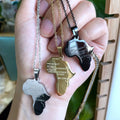 Map Pendant Necklace 18k Gold Plated Jewelry Necklace Stainless Steel Necklace