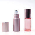 Wholesale 5ml Rose Gold Glass Roll on Bottle With Rose Gold Cap Essential Oil Perfume Bottle